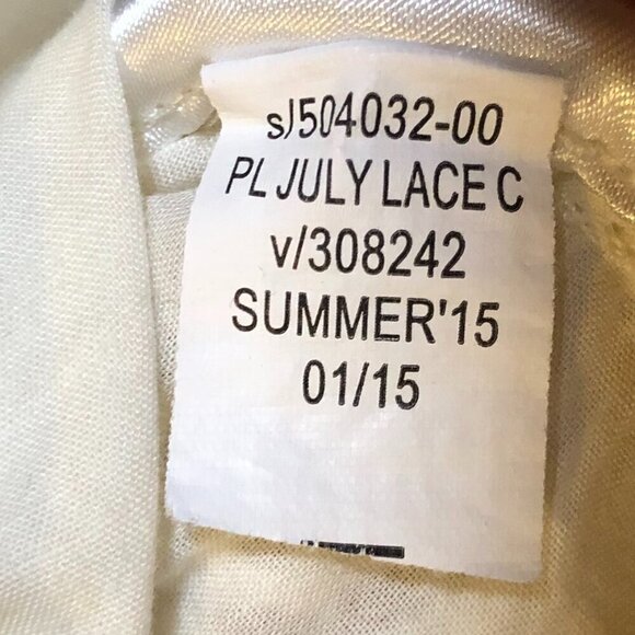 BOGO Banana Republic Lace Lined Sleeveless Blouse Size L - Picture 5 of 9